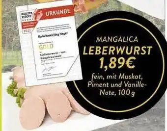 Edeka Zurheide Mangalica Leberwurst Angebot