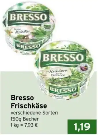 CAP Markt Bresso Frischkäse 150g Becher Angebot