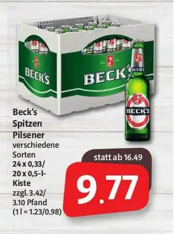 Markant Markt Beck's Spitzen Pilsener Angebot