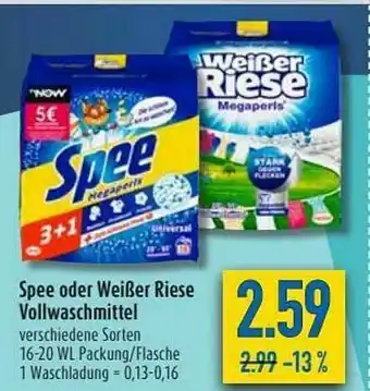 diska Spee Oder Weißer Riese Vollwaschmittel Angebot