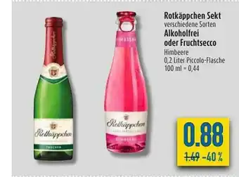 diska Rotkäppchen Sekt, Alkoholfrei Oder Fruchtsecco Angebot