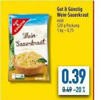 diska Gut & Günstig Wein-Sauerkraut Angebot