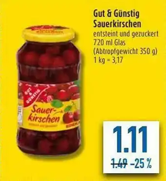 diska Gut & Günstig Sauerkirschen Angebot