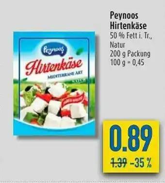 diska Peynoos Hirtenkäse Angebot