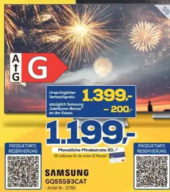 Euronics SAMSUNG GQ65S93CAT Angebot