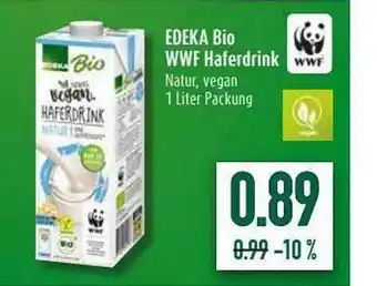 diska Edeka Bio WWF Haferdrink Angebot