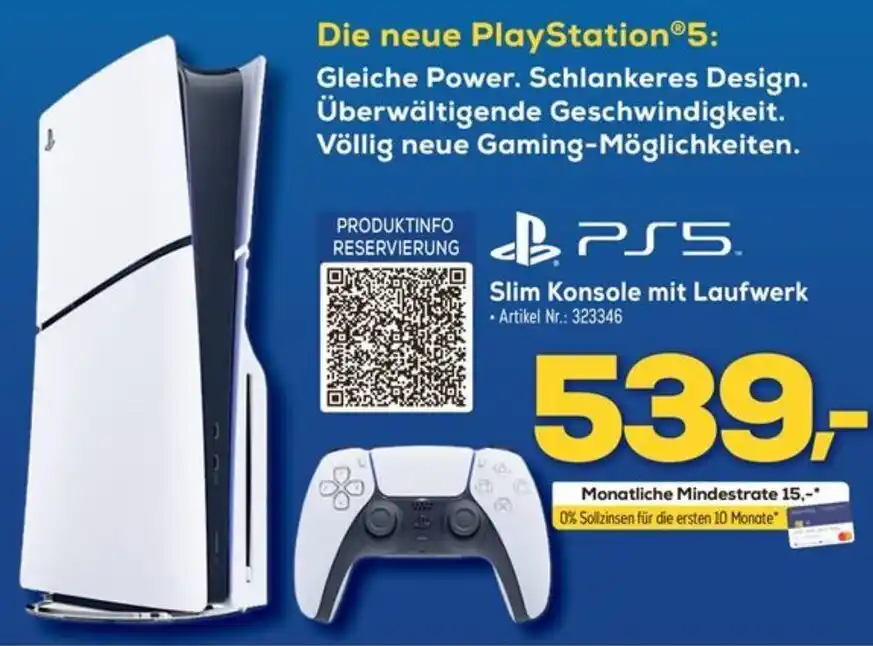 PS5 Slim Konsole mit Laufwerk Angebot bei Euronics