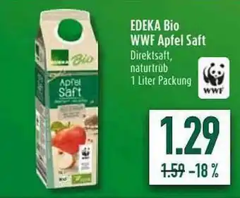 diska Edeka Bio WWF Apfel Saft Angebot