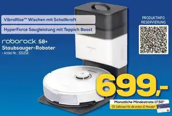 Euronics roborock S8+ Staubsauger-Roboter Angebot