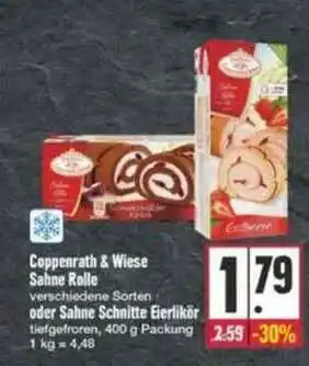 E-Center Coppenrath & Wiese Sahne Rolle Oder Sahne Schnitte Eierlikör Angebot