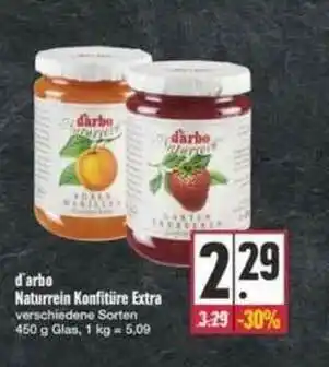 E-Center D'arbo Naturrein Konfitüre Extra Angebot