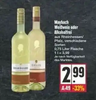 E-Center Maybach Weißwein Oder Alkoholfrei Angebot