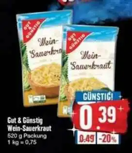 E-Center Gut & Günstig Wein-sauerkraut Angebot