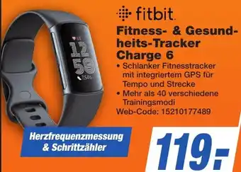 K+B Expert fitbit Fitness & Gesundheits-Tracker Charge 6 Angebot