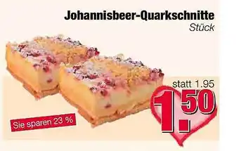 Edeka Scherer Johannisbeer Quarkschnitte Angebot