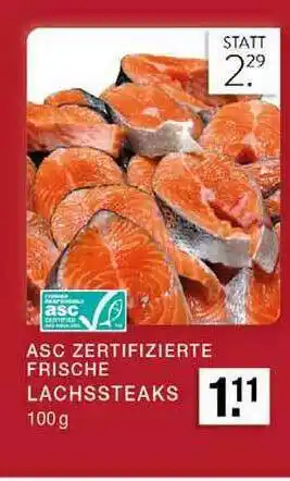 Edeka Zurheide Asc Zertifizierte Frische Lachssteaks Angebot