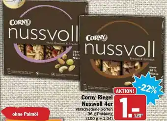 Hit Corny Riegel Nussvoll 4er Angebot