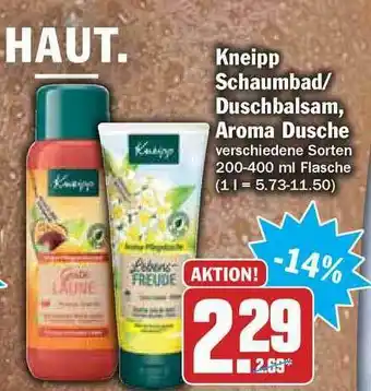 Hit Kneipp Schaumbad Oder Duschbalsam, Aroma Dusche Angebot