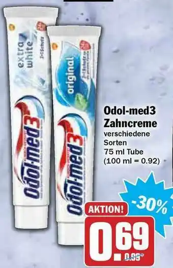 Hit Odol-med3 Zahncreme Angebot