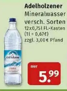 Markgrafen Adelholzener Mineralwasser Angebot