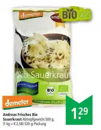 Marktkauf Demeter Andreas Frisches Bio Sauerkraut Angebot