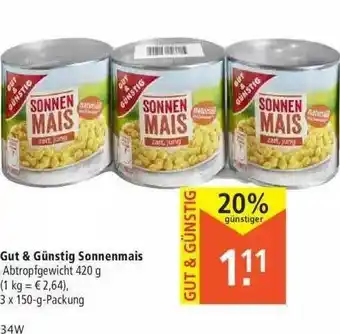 Marktkauf Gut & Günstig Sonnenmais Angebot