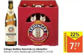 Marktkauf Erdinger Weißbier Naturtrüb Oder Alkoholfrei Angebot