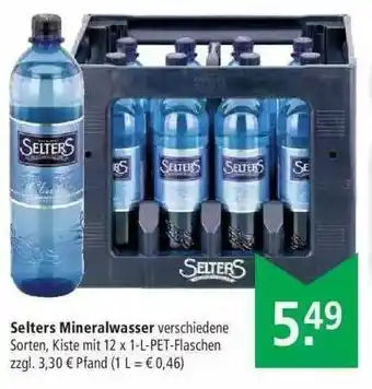 Marktkauf Selters Mineralwasser Angebot