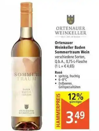 Marktkauf Ortenauer Weinkeller Baden Sommertraum Wein Angebot