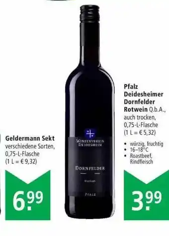 Marktkauf Pfalz Deidesheimer Dornfelder Rotwein Angebot