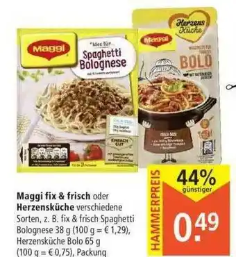 Marktkauf Maggi Fix & Frisch Oder Herzensküche Angebot