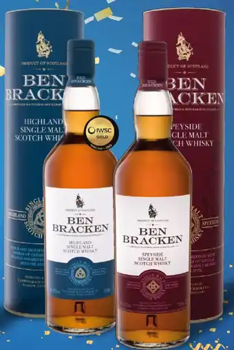 Lidl BEN BRACKEN SINGLE MALT DOUBLE 2x0,7 L-Fl. Angebot