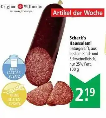 Marktkauf Scheck's Haussalami Angebot