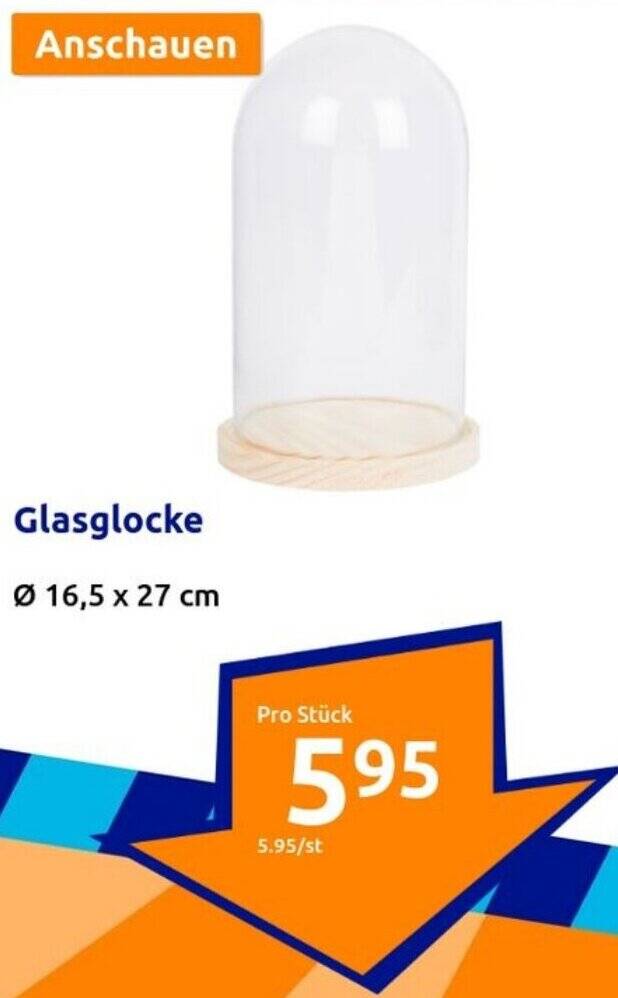 Glasglocke Angebot bei Action