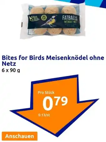 Action Bites for Birds Meisenknödel ohne Netz 6x90 g Angebot