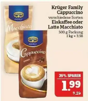 Marktkauf Krüger Family Cappuccino Eiskaffee Oder Lutte Macchiato Angebot