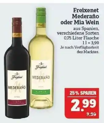 Marktkauf Freixenet Mederaño Oder Mia Wein Angebot