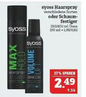 Marktkauf Syoss Haarspray Oder Schaumfestiger Angebot