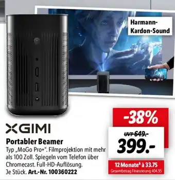 Lidl GIMI Portabler Beamer Angebot