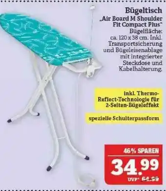 Marktkauf Bügeltisch „air Board M Shoulder Fit Compact Plus” Angebot