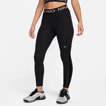 Intersport Nike damen tight w np df mr 7/8 tght shine black/metallic silver xs Angebot