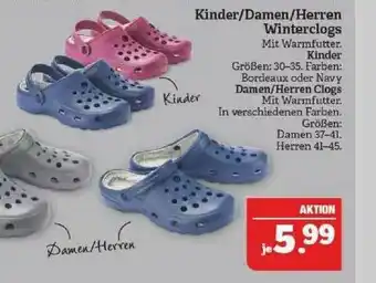 Marktkauf Kinder Damen Herren Winterclogs Angebot