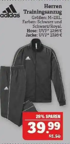 Marktkauf Adidas Herren Trainingsanzug Angebot