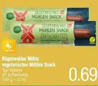 Marktkauf Rügenwalder Mühle Vegetarischer Mühlen Snack Typ Salami Angebot