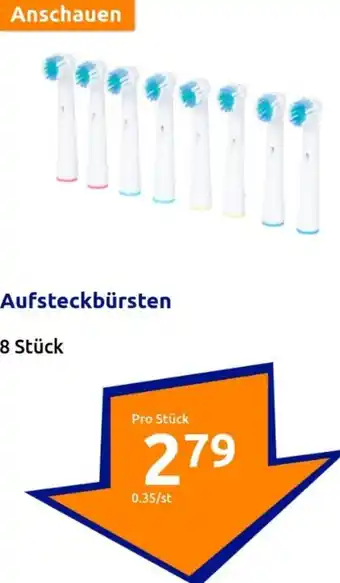 Action Aufsteckbürsten 8 Stück Angebot