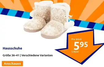 Action Hausschuhe Größe 36-41 Angebot