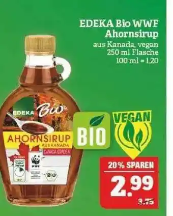 Marktkauf Edeka Bio Wwf Ahornsirup Angebot