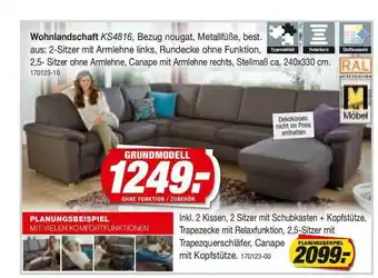 Möbel AS Wohnlandschaft Ks4816 Angebot