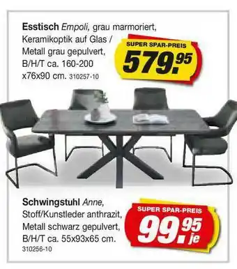 Möbel AS Esstisch Empoli Oder Schwingstuhl Anne Angebot