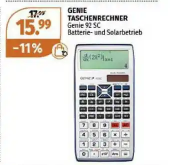 Müller Genie Taschenrechner Genie 92 Sc Angebot